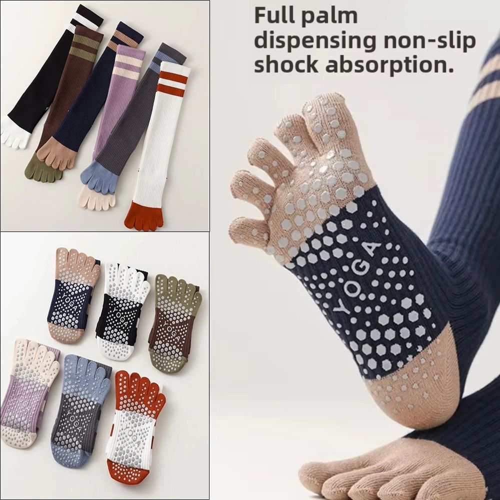 Pilates Yoga And Barre - New Cotton Five-finger Yoga Socks Silicone