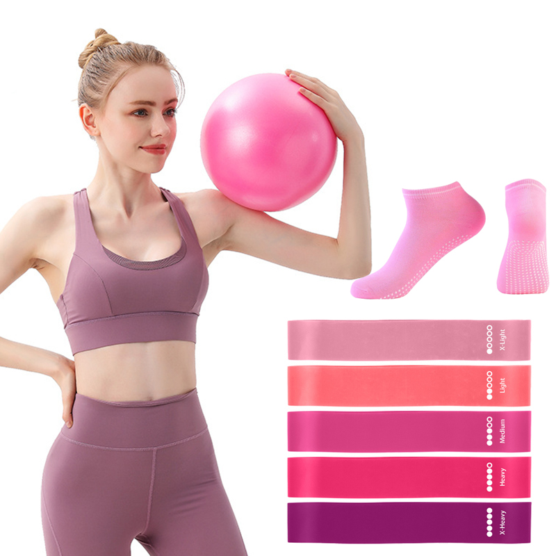 Pilates Ball Resistance Bands  - đánh giá và giá Pilates Yoga Ball Workout