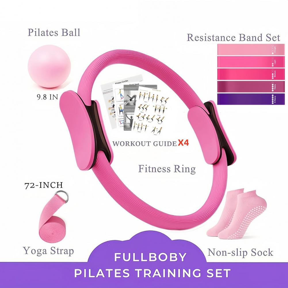 9Pcs/Set Yoga Fitness Kit with - đánh giá và giá Pilates Yoga Resistance Ring