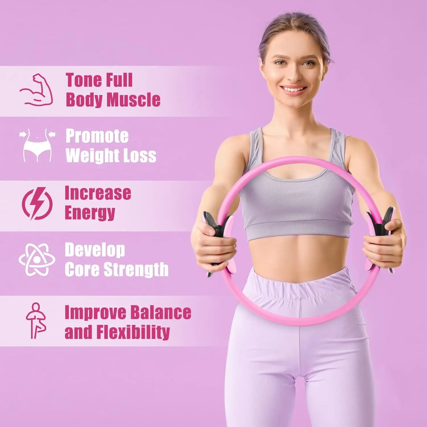 Pilates Ring, Home Resistance  - đánh giá và giá Pilates Yoga Resistance Ring