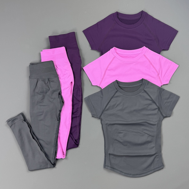 2Piece Gym Set Women Raglan Sh - đánh giá và giá Pilates Yoga Legging