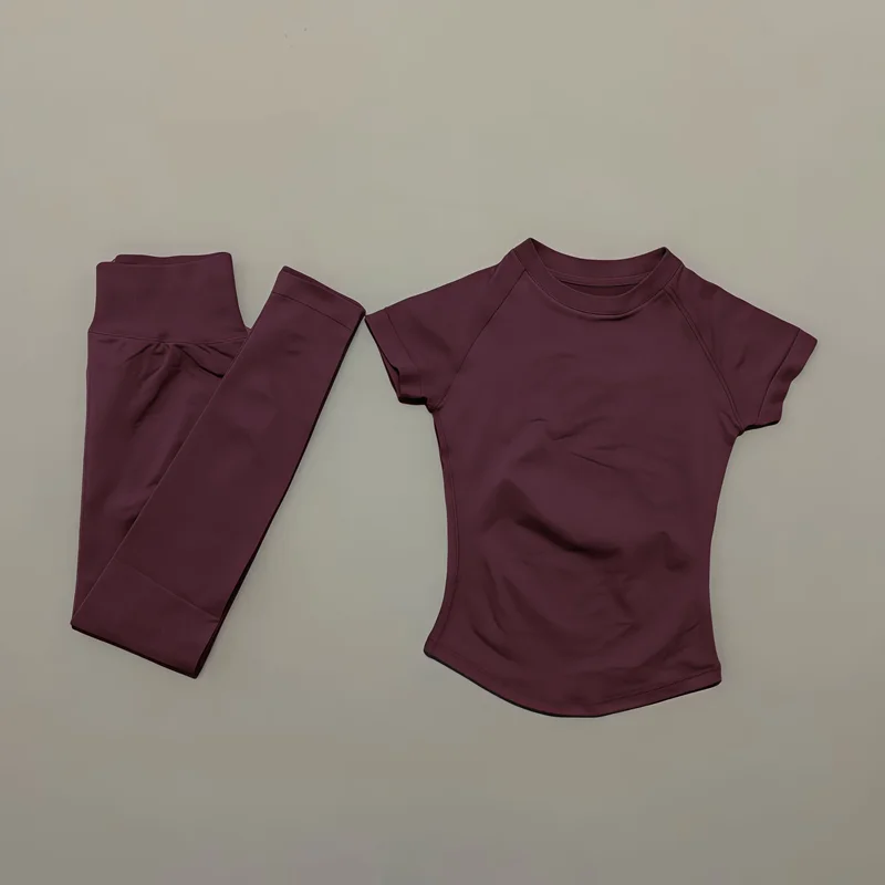 2Piece Gym Set Women Raglan Sh - đánh giá và giá Pilates Yoga Legging