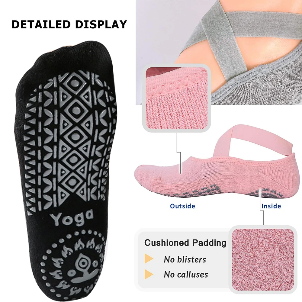 1Pair Yoga Socks for Women Non - đánh giá và giá Pilates Yoga And Barre