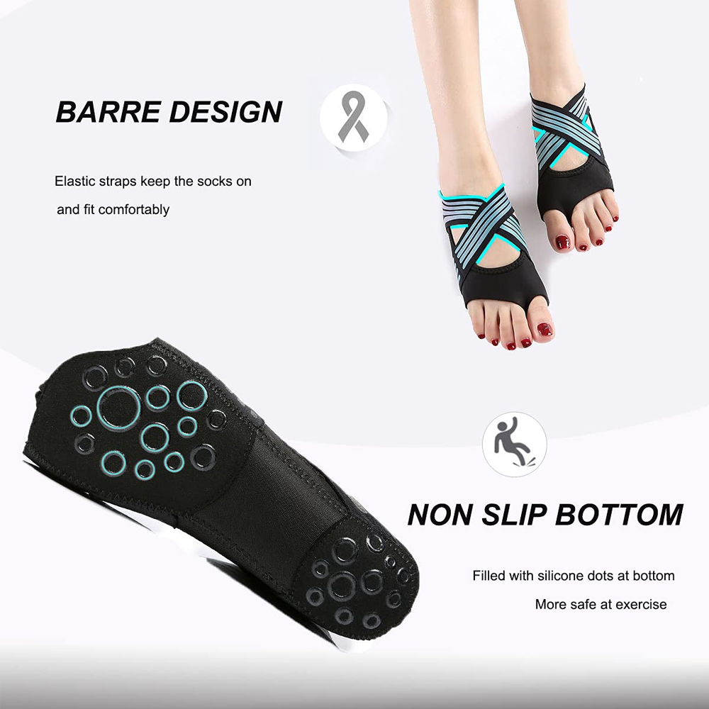 1Pair Women Non-Slip Toeless G - đánh giá và giá Pilates Yoga And Barre