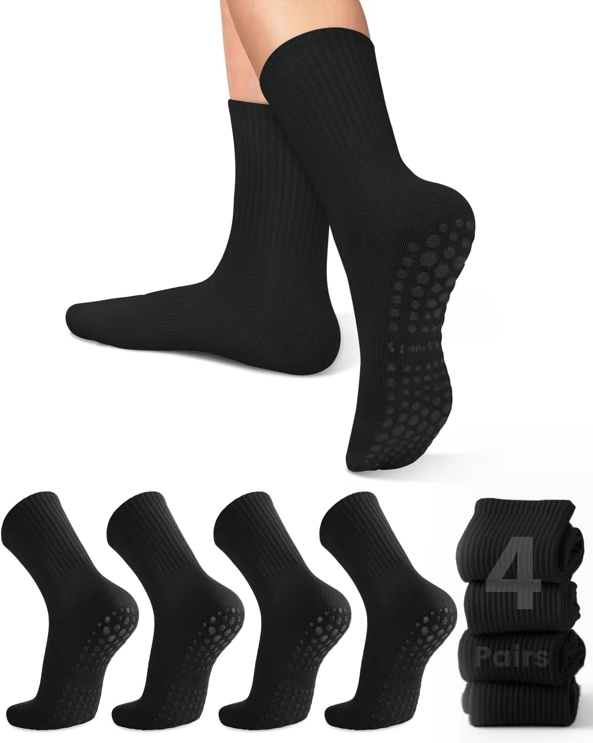 4 pairs of women's yoga socks, - đánh giá và giá Pilates Yoga Grip Socks