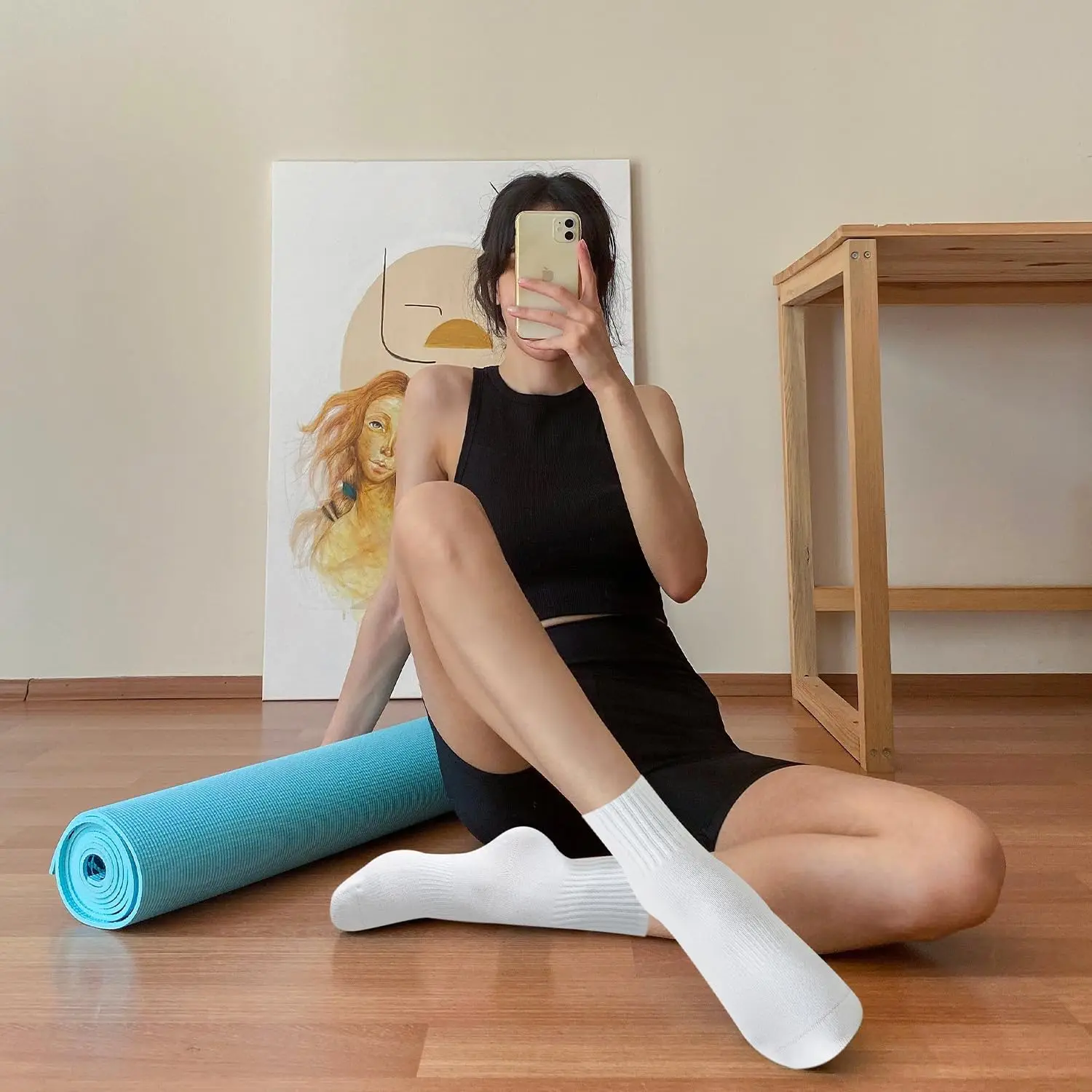 4 pairs of women's yoga socks, - đánh giá và giá Pilates Yoga Grip Socks