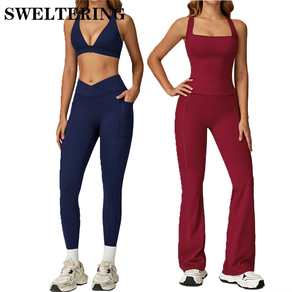 2PCS Fitness Suit Yoga Pilates - đánh giá và giá Pilates Yoga Legging