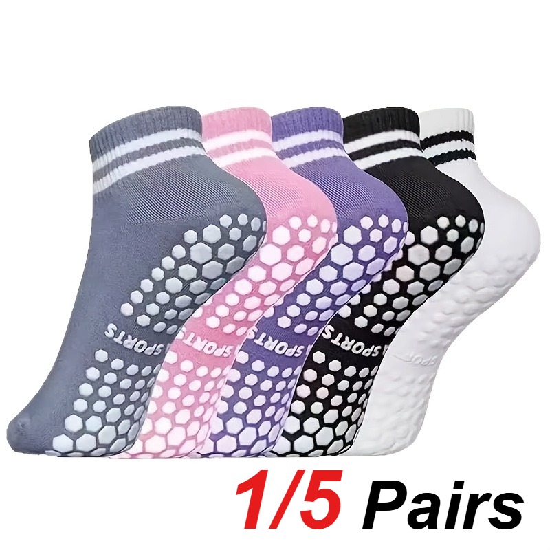 1/5 Pair Women's Silicone Anti - đánh giá và giá Medias Para Pilates Y Yoga