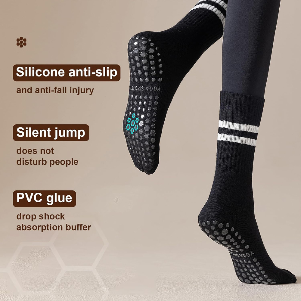 Yoga Pilates Socks with Grips  - đánh giá và giá Pilates Yoga And Barre