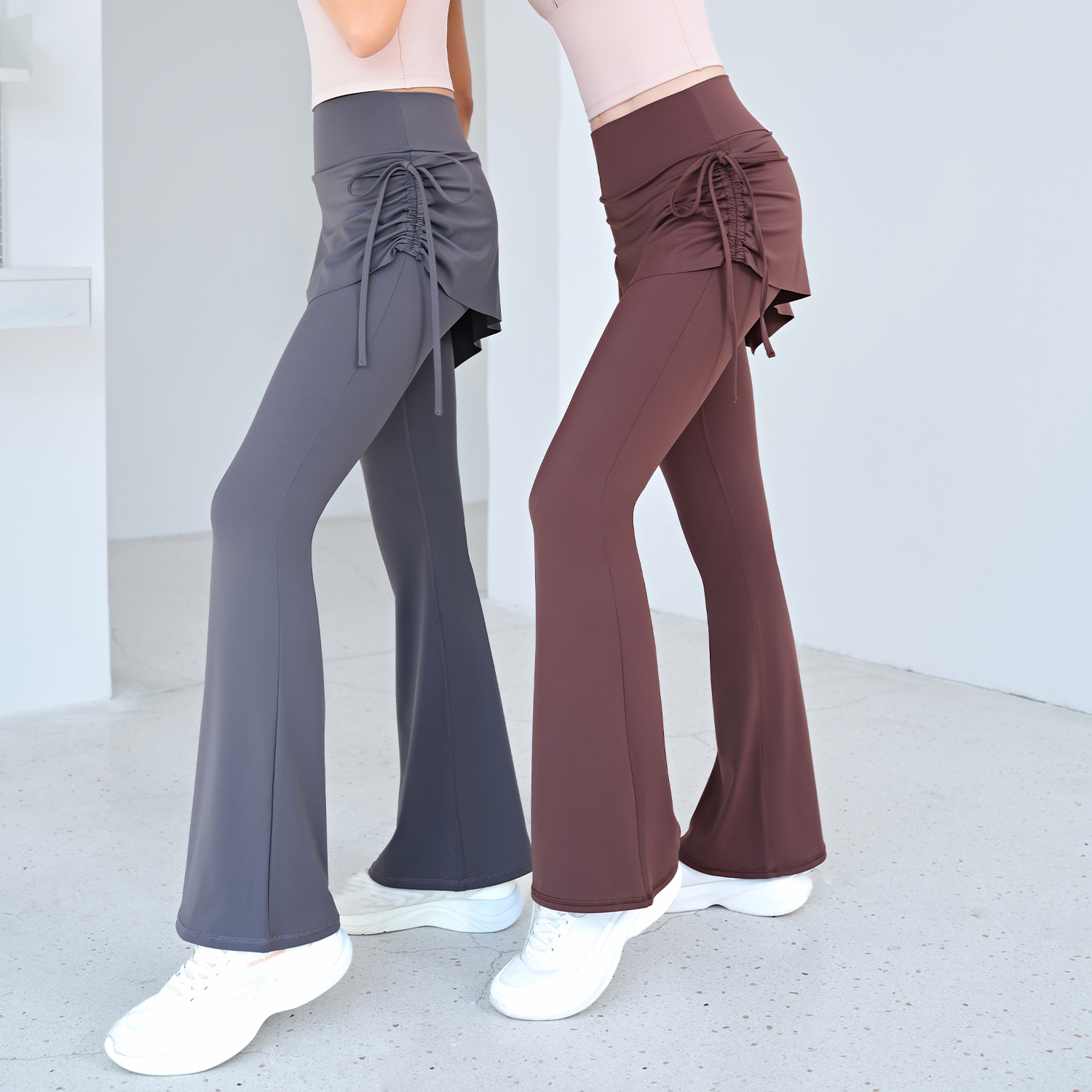 High Waist Flared Yoga Skort f - đánh giá và giá Pilates Yoga Roma